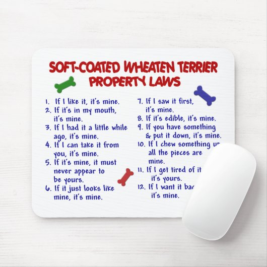 SOFT-COATED WHEATEN TERRIER Property Laws 2 Muismat (Met muis)