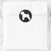 Soft Coated Wheaten Terrier Ronde Sticker (Tas)