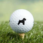 Soft Coated Wheaten Terrier Silhouette Golfballen (Insitu Shirt)