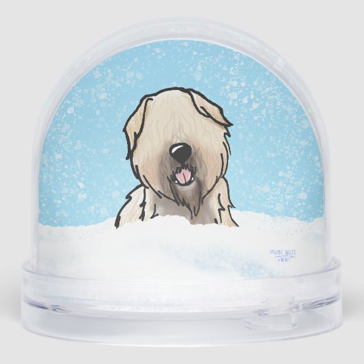 Soft Coated Wheaten Terrier Sneeuwbol (Achterkant)