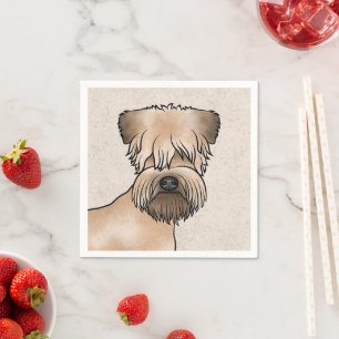 Soft-Coated Wheaten Terrier Zacht-Harige Honden ko Servet
