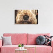 soft coated wheaton terrier.png canvas afdruk (Insitu (Woonkamer))
