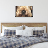 soft coated wheaton terrier.png canvas afdruk (Insitu (Slaapkamer))