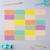 Soft Color Checkerboard Tissuepapier (Craft)