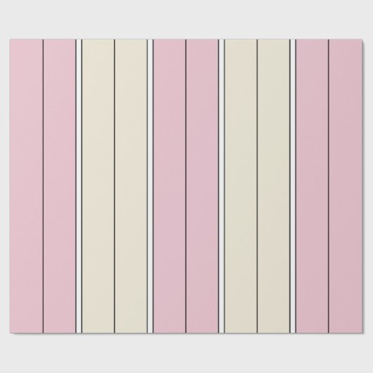 Soft Color Vertical Stripe Pattern Design Cadeaupapier (Vlak)