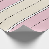 Soft Color Vertical Stripe Pattern Design Cadeaupapier (Hoek)