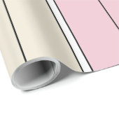 Soft Color Vertical Stripe Pattern Design Cadeaupapier (Rol Hoek)