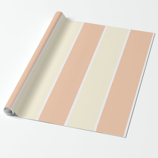 Soft Color Vertical Stripe Pattern Design Cadeaupapier (Uitgerold)