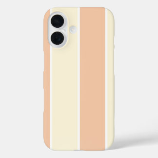 Soft Color Vertical Stripe Pattern Design iPhone 16 Hoesje