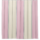 Soft Color Vertical Stripe Pattern Design Douchegordijn (Voorkant)