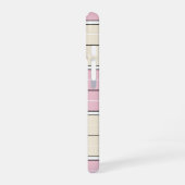 Soft Color Vertical Stripe Pattern Design iPhone 16 Hoesje (Linkerkant)