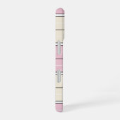 Soft Color Vertical Stripe Pattern Design iPhone 16 Hoesje (Rechterkant)