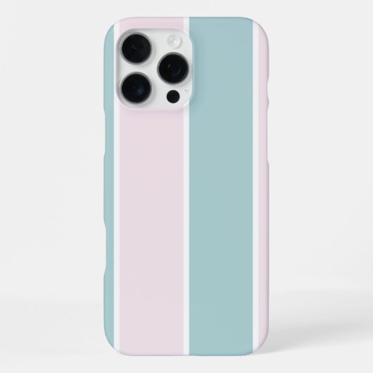 Soft Color Vertical Stripe Pattern Design iPhone Hoesje (Achterkant)