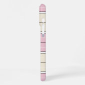 Soft Color Vertical Stripe Pattern Design iPhone Hoesje (Linkerkant)