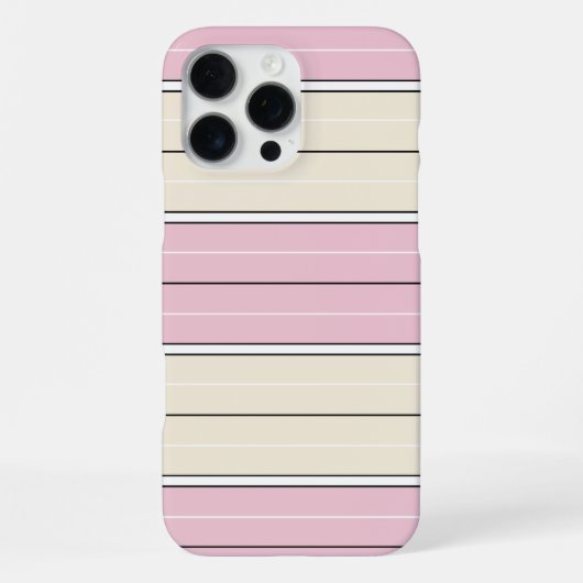 Soft Color Vertical Stripe Pattern Design iPhone Hoesje (Achterkant)