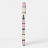 Soft Color Vertical Stripe Pattern Design iPhone Hoesje (Rechterkant)