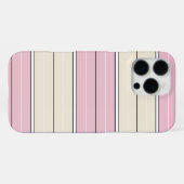 Soft Color Vertical Stripe Pattern Design iPhone Hoesje (Achterkant horizontaal)