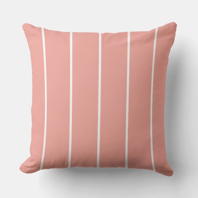Soft Color Vertical Stripe Pattern Design Kussen (Voorkant)