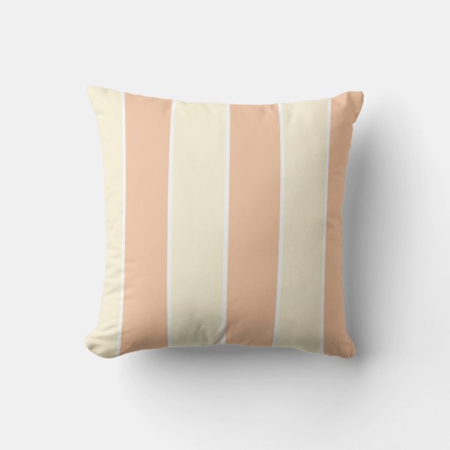 Soft Color Vertical Stripe Pattern Design Kussen (Voorkant)
