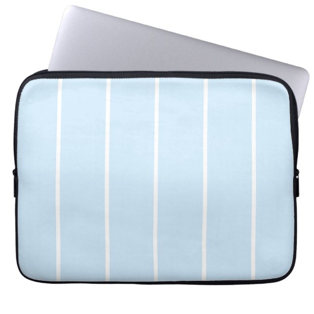 Soft Color Vertical Stripe Pattern Design Laptop Sleeve (Voorkant)