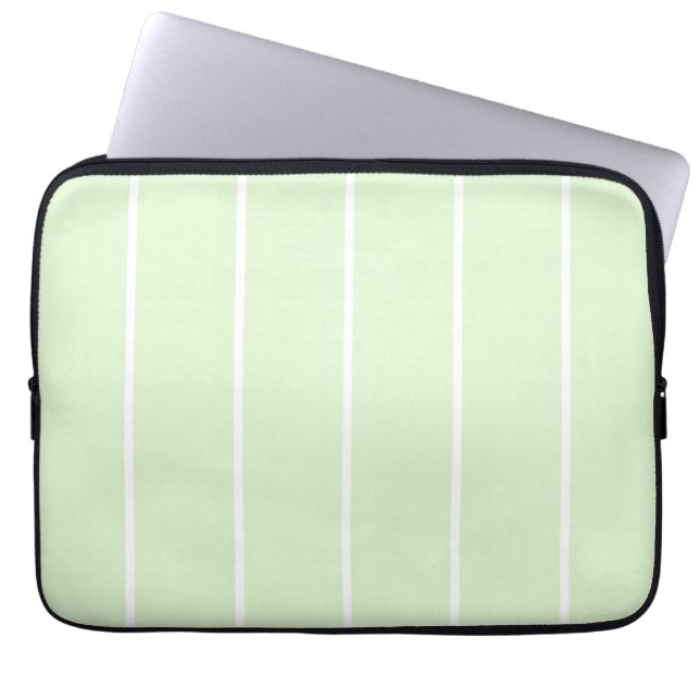 Soft Color Vertical Stripe Pattern Design Laptop Sleeve (Voorkant)