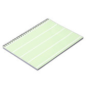 Soft Color Vertical Stripe Pattern Design Notitieboek (Linkerzijde)