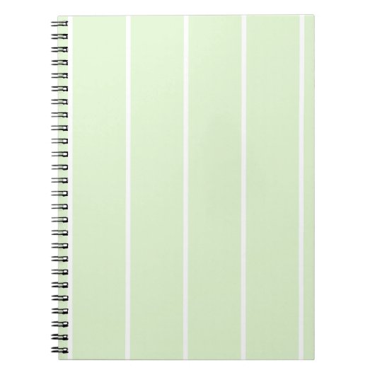 Soft Color Vertical Stripe Pattern Design Notitieboek (Voorkant)