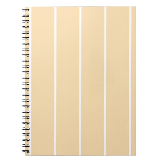 Soft Color Vertical Stripe Pattern Design Notitieboek (Voorkant)