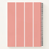 Soft Color Vertical Stripe Pattern Design Notitieboek (Achterkant)