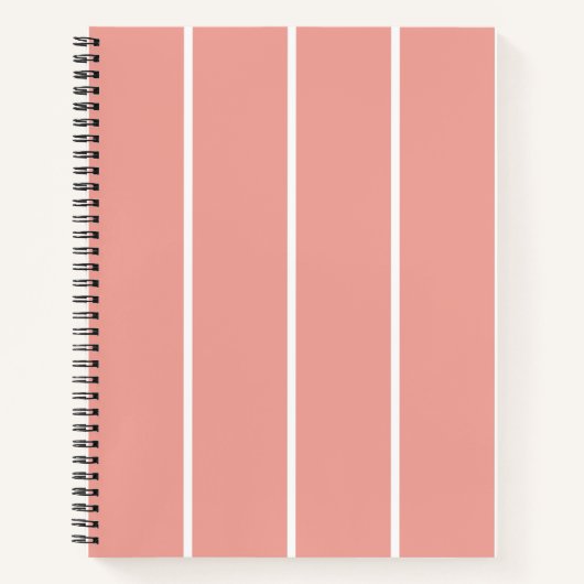 Soft Color Vertical Stripe Pattern Design Notitieboek (Voorkant)