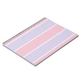 Soft Color Vertical Stripe Pattern Design Notitieboek (Linkerzijde)