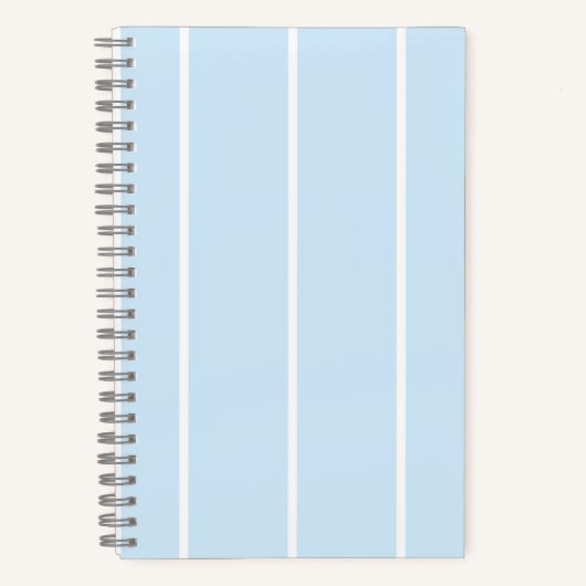 Soft Color Vertical Stripe Pattern Design Notitieboek (Voorkant)