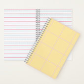 Soft Color Vertical Stripe Pattern Design Notitieboek (Binnen)