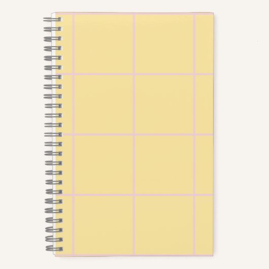Soft Color Vertical Stripe Pattern Design Notitieboek (Voorkant)
