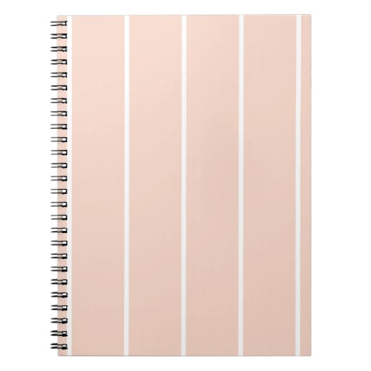 Soft Color Vertical Stripe Pattern Design Notitieboek (Voorkant)