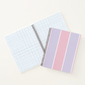 Soft Color Vertical Stripe Pattern Design Notitieboek (Binnen)