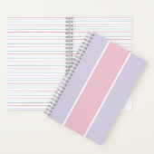Soft Color Vertical Stripe Pattern Design Notitieboek (Binnen)
