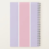 Soft Color Vertical Stripe Pattern Design Notitieboek (Achterkant)