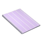 Soft Color Vertical Stripe Pattern Design Notitieboek (Rechterzijde)