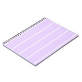 Soft Color Vertical Stripe Pattern Design Notitieboek (Linkerzijde)
