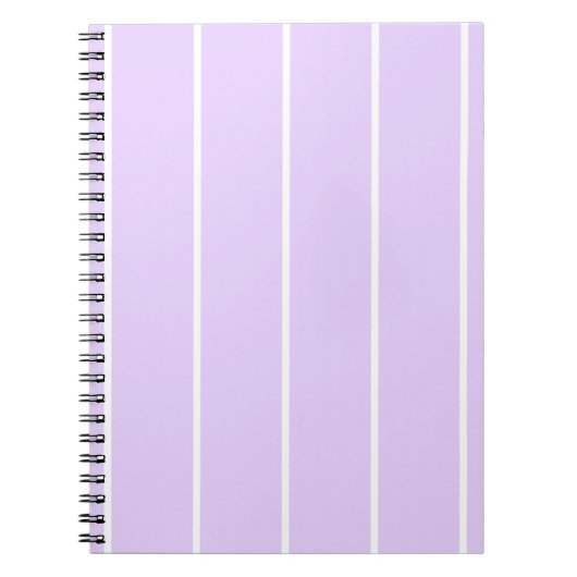 Soft Color Vertical Stripe Pattern Design Notitieboek (Voorkant)