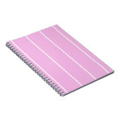 Soft Color Vertical Stripe Pattern Design Notitieboek (Rechterzijde)