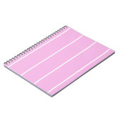 Soft Color Vertical Stripe Pattern Design Notitieboek (Linkerzijde)