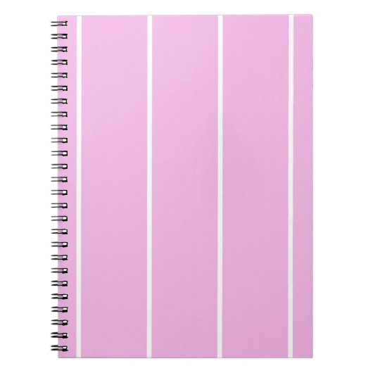 Soft Color Vertical Stripe Pattern Design Notitieboek (Voorkant)