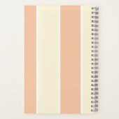 Soft Color Vertical Stripe Pattern Design Notitieboek (Achterkant)