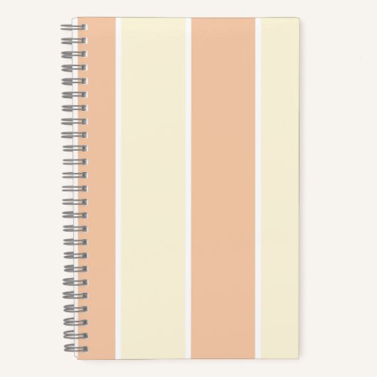 Soft Color Vertical Stripe Pattern Design Notitieboek (Voorkant)