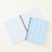 Soft Color Vertical Stripe Pattern Design Notitieboek (Binnen)