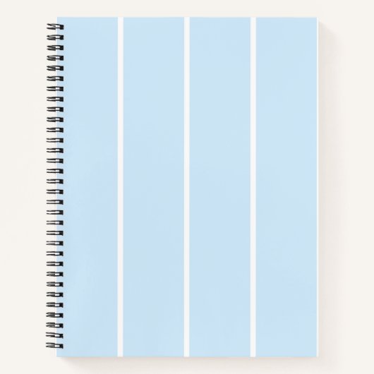 Soft Color Vertical Stripe Pattern Design Notitieboek (Voorkant)