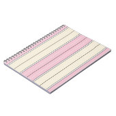 Soft Color Vertical Stripe Pattern Design Notitieboek (Linkerzijde)