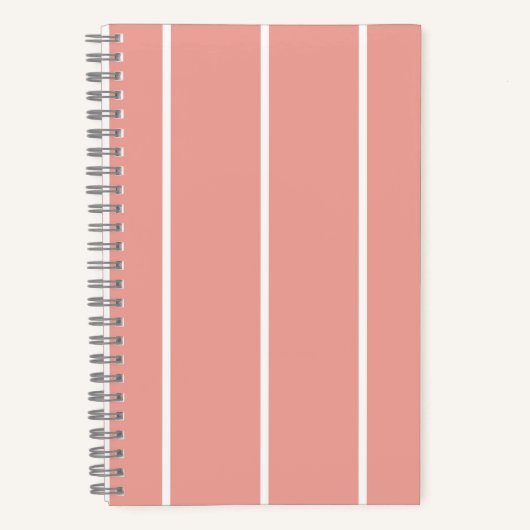 Soft Color Vertical Stripe Pattern Design Notitieboek (Voorkant)